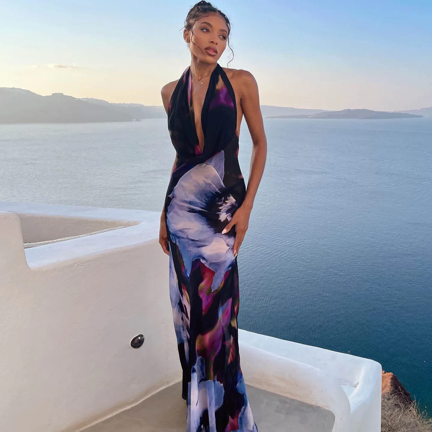 Summer Women 2024 New Dresses Split Thigh Midi Dress Floral Print Sexy Sleeveless Party Dress Vintage Holiday Beach Dresses
Summer Women 2024 New Dresses Split Thigh Midi Dress Floral Print Sexy Sleeveless Party Dress Vintage Holiday Beach Dresses