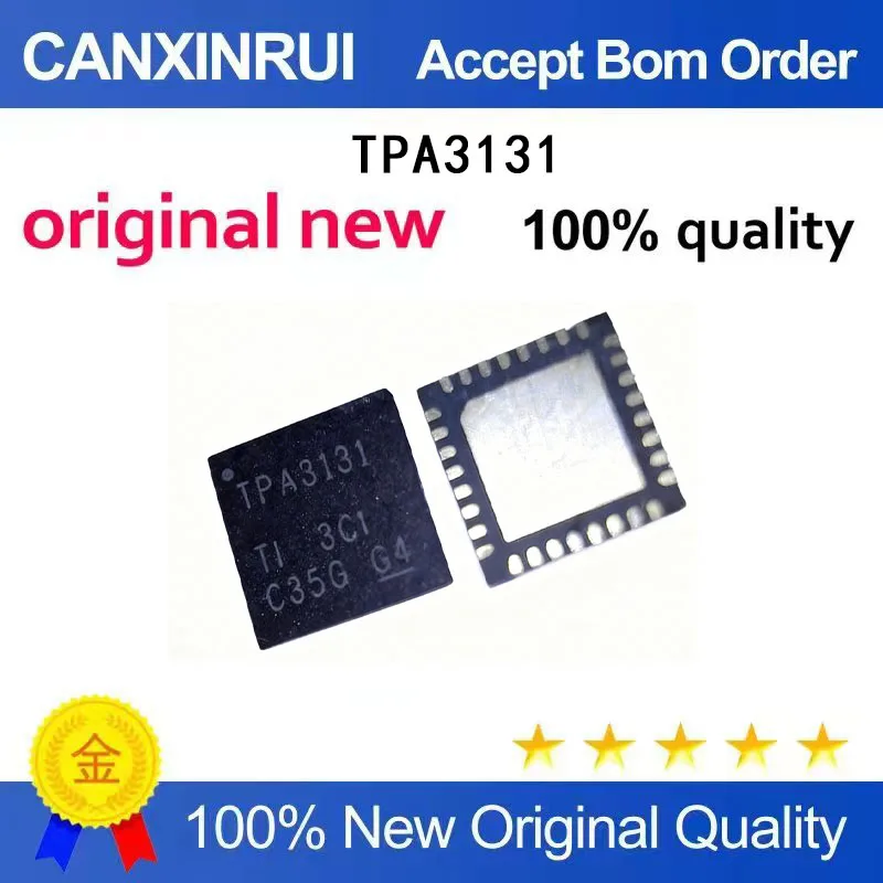 (5-100 Pieces) New stock TPA3131 TPA3131D2RHBR QFN
(5-100 Pieces) New stock TPA3131 TPA3131D2RHBR QFN