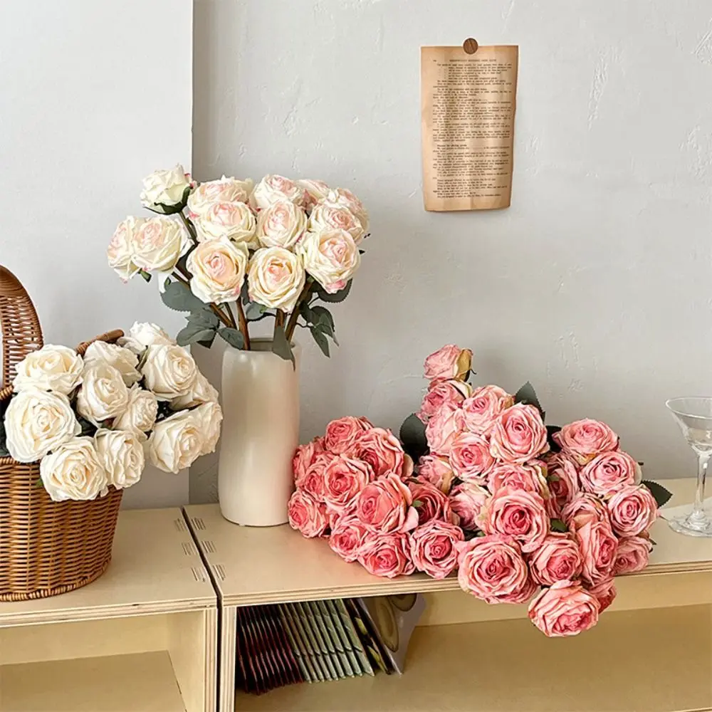 7 Head Artificial Rose Bouquet Retro Luxury Simulation Rose Flower Handmade Elegant Fake Flowers Outdoor Garden Decor
7 Head Artificial Rose Bouquet Retro Luxury Simulation Rose Flower Handmade Elegant Fake Flowers Outdoor Garden Decor