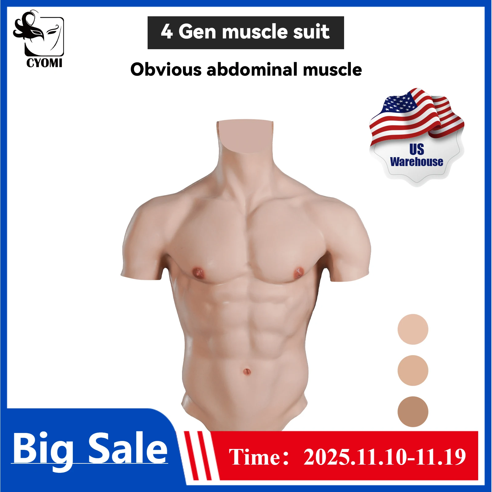 CYOMI силиконовый мужской костюм для мышц, жилет, реалистичный костюм для мышц живота и груди для Tansgender Crossdresser Macho, карнавальный костюм
CYOMI силиконовый мужской костюм для мышц, жилет, реалистичный костюм для мышц живота и груди для Tansgender Crossdresser Macho, карнавальный костюм