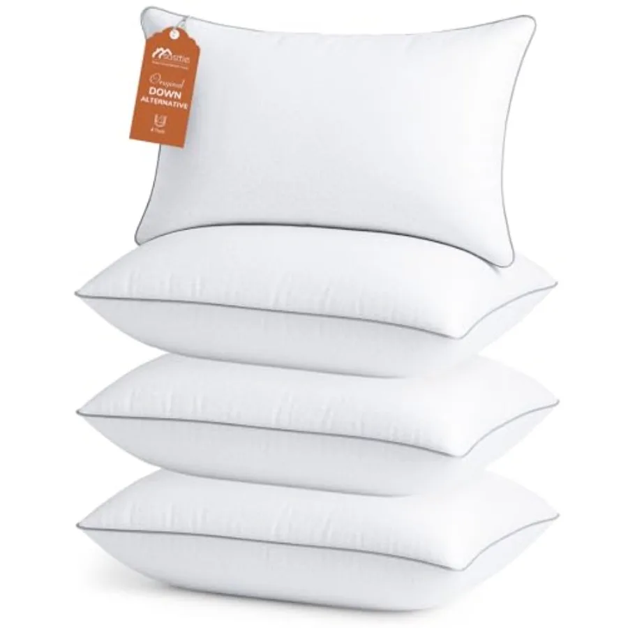 Firm Size Pillows Set of 4, Bed Pillows for Side, Back, and Stomach Sleepers - Oeko-Tex Certified Supportive Down Alternative P
Firm Size Pillows Set of 4, Bed Pillows for Side, Back, and Stomach Sleepers - Oeko-Tex Certified Supportive Down Alternative P