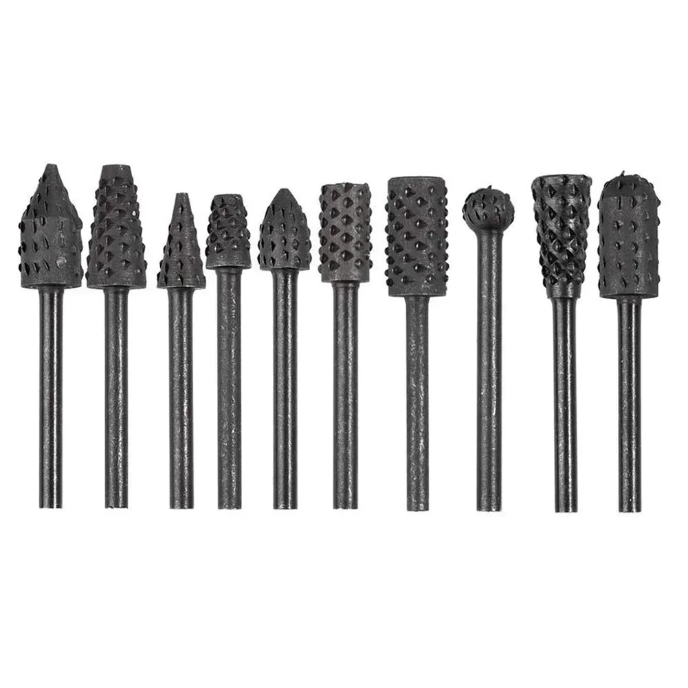 10pcs/set Rotary Rasp File Drill Bits Rasp Set 1/8" Shank Rotary Craft Files Rasp Burrs Wood Bits Grinding Woodworking Tools
10pcs/set Rotary Rasp File Drill Bits Rasp Set 1/8" Shank Rotary Craft Files Rasp Burrs Wood Bits Grinding Woodworking Tools
