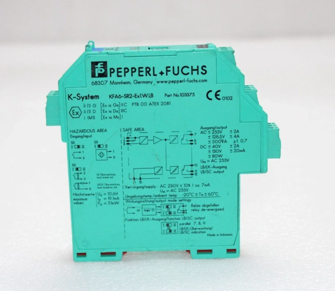 KFA6-SR2-Ex1.W.LB 103375 Switch Amplifier
KFA6-SR2-Ex1.W.LB 103375 Switch Amplifier