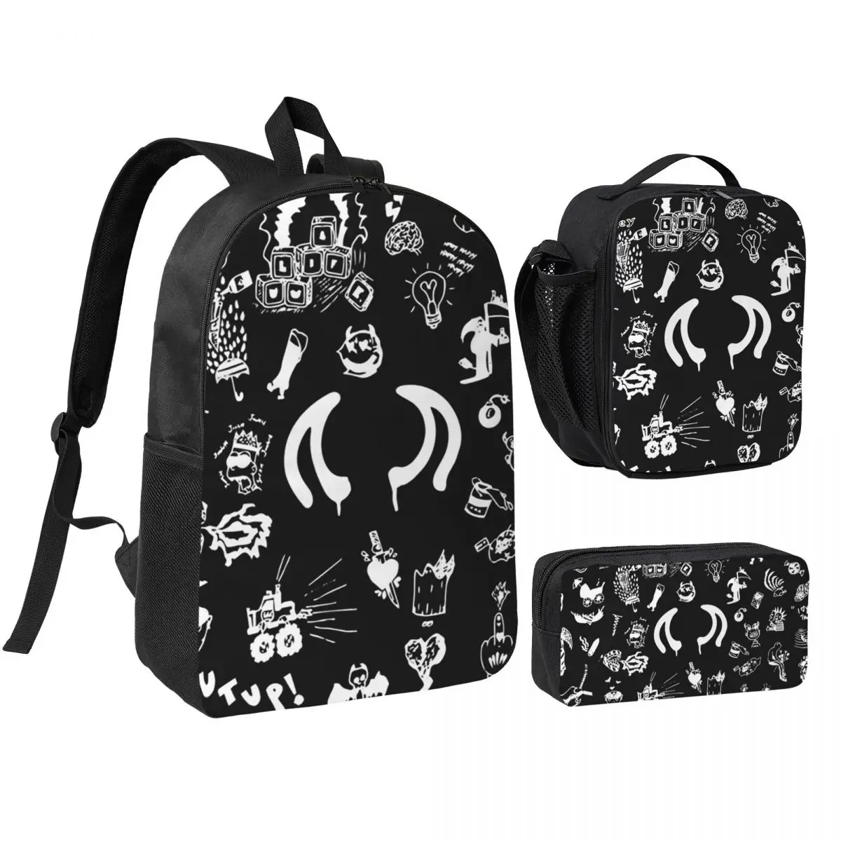 Yungblud Drawings Tattoo Sheet Backpack Boys Girls BookBag School Bag Shoulder Bags 3ps Insulated Lunch Bag Pencil Case
Yungblud Drawings Tattoo Sheet Backpack Boys Girls BookBag School Bag Shoulder Bags 3ps Insulated Lunch Bag Pencil Case
