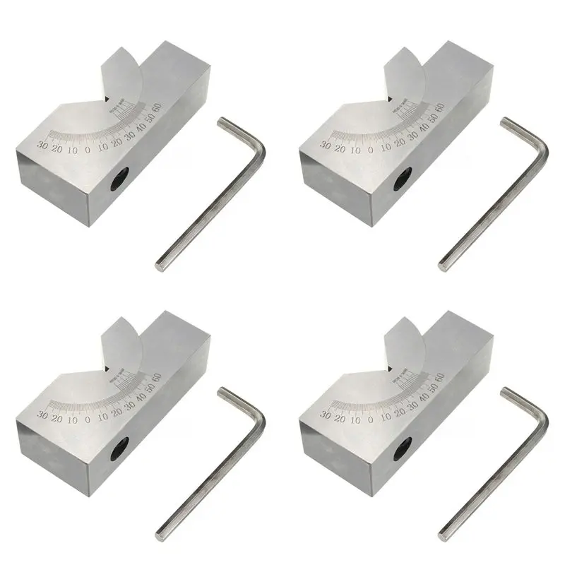A02M-4 Set 75 X 25 X 36Mm Precision Mini Adjustable Angle V Block Milling 0 Degree To 60 Degree
A02M-4 Set 75 X 25 X 36Mm Precision Mini Adjustable Angle V Block Milling 0 Degree To 60 Degree