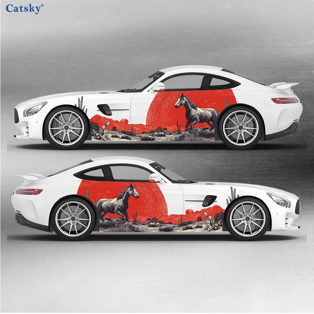 Retro Desert Horse on Barren Land Car Vinyl Wraps Decal Self-adhesive PVC Sticker Suitable for Trucks SUV Decor Auto Accessories 
Retro Desert Horse on Barren Land Car Vinyl Wraps Decal Self-adhesive PVC Sticker Suitable for Trucks SUV Decor Auto Accessories