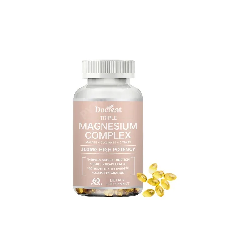 Triple Magnesium Complex Softgel Capsules Gentle Formula Helps Maintain Daily Body Balance Dietary Supplement for Adults
Triple Magnesium Complex Softgel Capsules Gentle Formula Helps Maintain Daily Body Balance Dietary Supplement for Adults