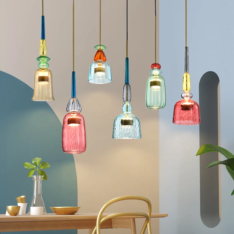 Nordic Colorful LED Pendant Lights Home Decor Lighting Living Room Bedroom Indoor Glass Hanging Lamp Decor Pendant Hang Lamp
Nordic Colorful LED Pendant Lights Home Decor Lighting Living Room Bedroom Indoor Glass Hanging Lamp Decor Pendant Hang Lamp
