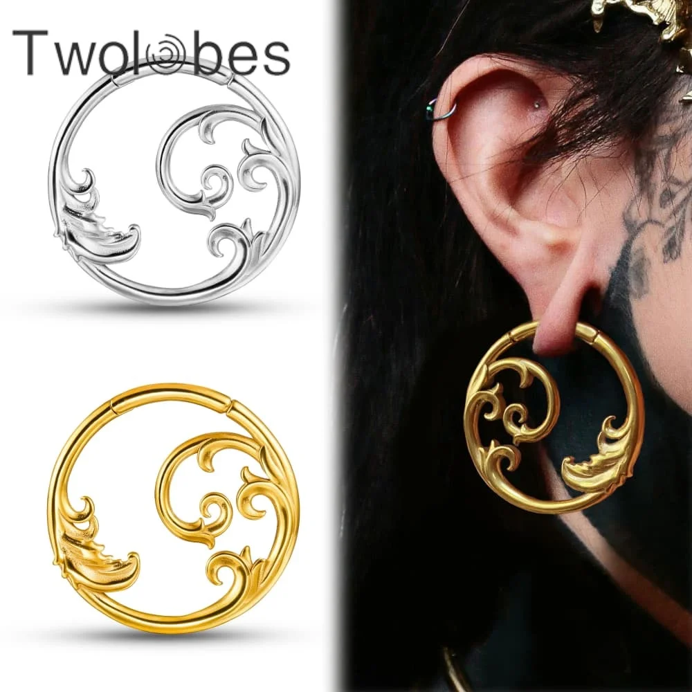 Twolobes 2PCS 316 Stainless Steel Circle Graceful Ear Weights Hangers For Stretched Lobe Piercing Women Body Jewelry Earrings
Twolobes 2PCS 316 Stainless Steel Circle Graceful Ear Weights Hangers For Stretched Lobe Piercing Women Body Jewelry Earrings