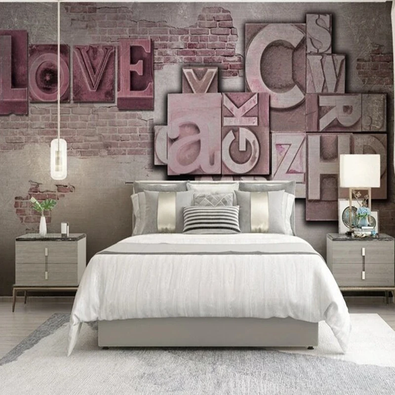 Оригинальная декоративная картина с розовым и коричневым текстом для ТВ, спальни, украшения дома, фоновая стена 
Оригинальная декоративная картина с розовым и коричневым текстом для ТВ, спальни, украшения дома, фоновая стена