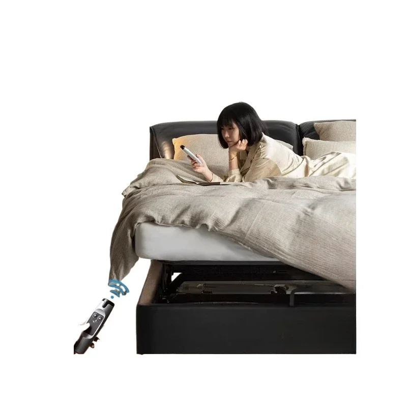 Italian minimalist leather bed elephant ear box simple modern double small apartment master bedroom leather art
Italian minimalist leather bed elephant ear box simple modern double small apartment master bedroom leather art