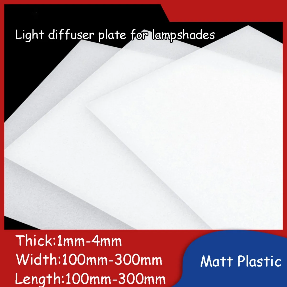 Frosted Transparent Plastic Sheet Pvc Diy Board Square Plate High-Quality Light Diffuser Panels for Lampshades
Frosted Transparent Plastic Sheet Pvc Diy Board Square Plate High-Quality Light Diffuser Panels for Lampshades