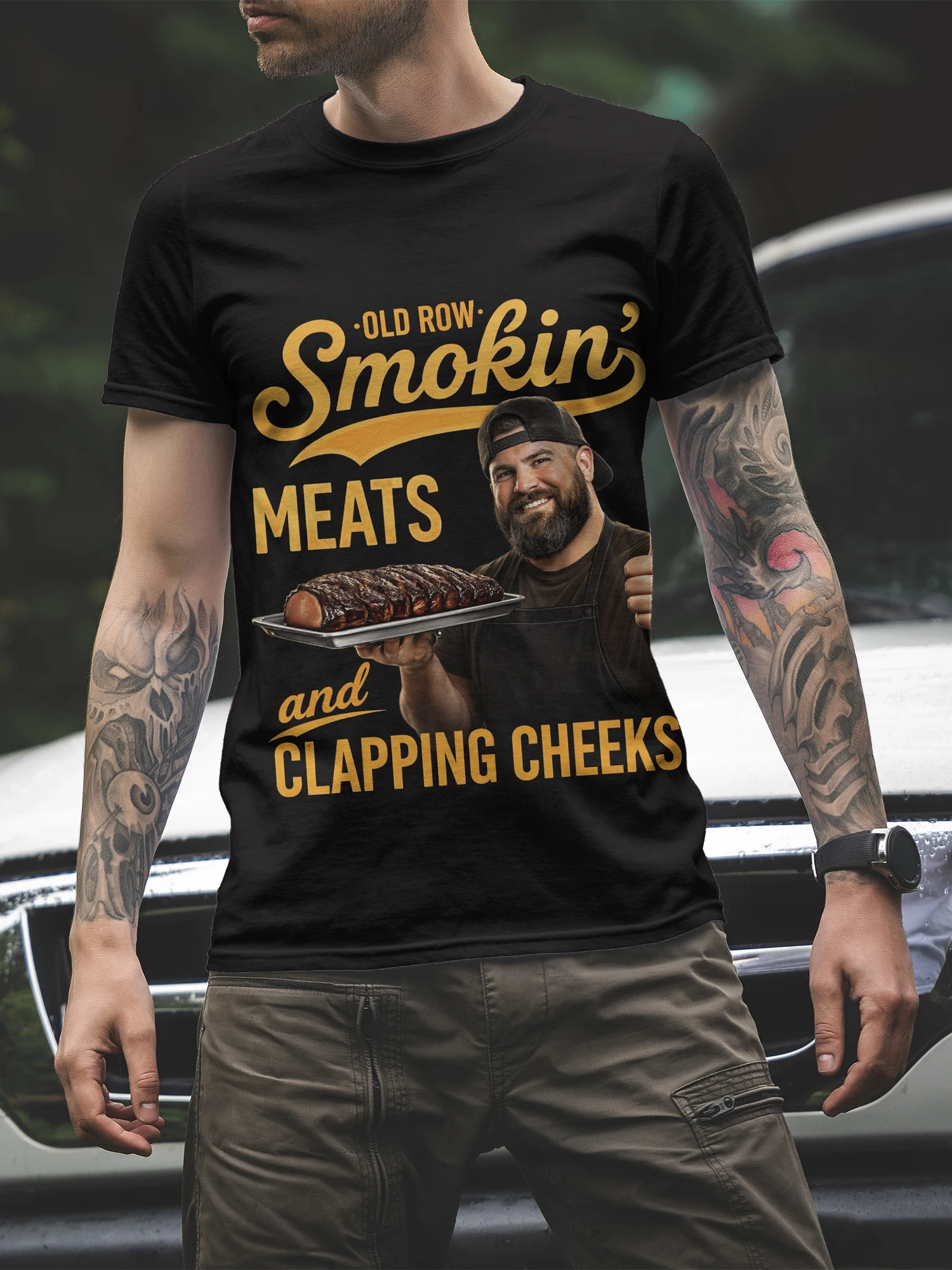 Футболка с рисунком для энтузиастов барбекю, винтажная футболка Smokin Meats, модная повседневная мужская и женская хлопковая футболка с коротким рукавом
Футболка с рисунком для энтузиастов барбекю, винтажная футболка Smokin Meats, модная повседневная мужская и женская хлопковая футболка с коротким рукавом