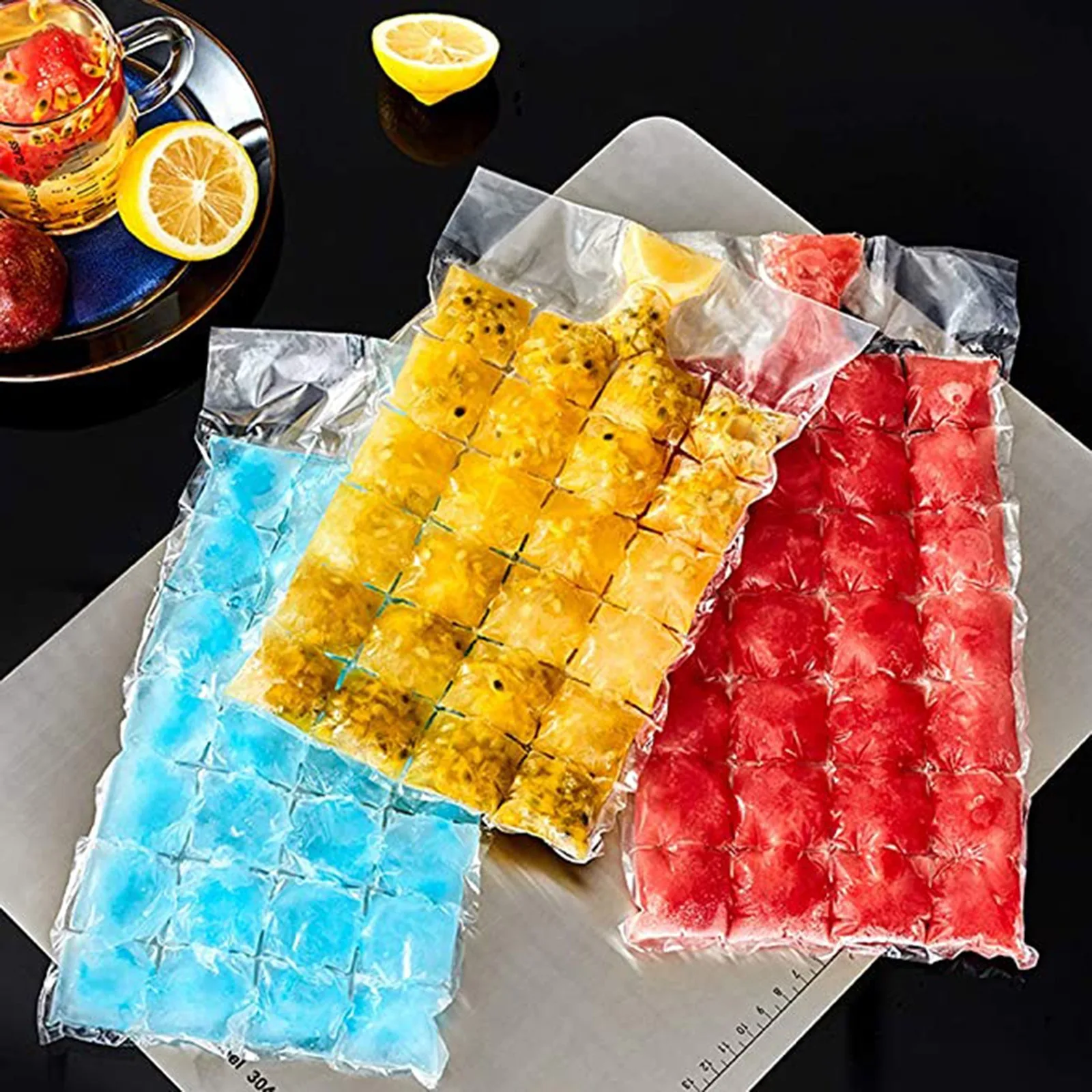50 Packs Disposable Ice Cube Bags with Funnel - Leakproof Self-Seal, Stackable Ice Mold for Easy Ice Cubes, Perfect for Parties, Cocktails & Coolers
50 Packs Disposable Ice Cube Bags with Funnel - Leakproof Self-Seal, Stackable Ice Mold for Easy Ice Cubes, Perfect for Parties, Cocktails & Coolers