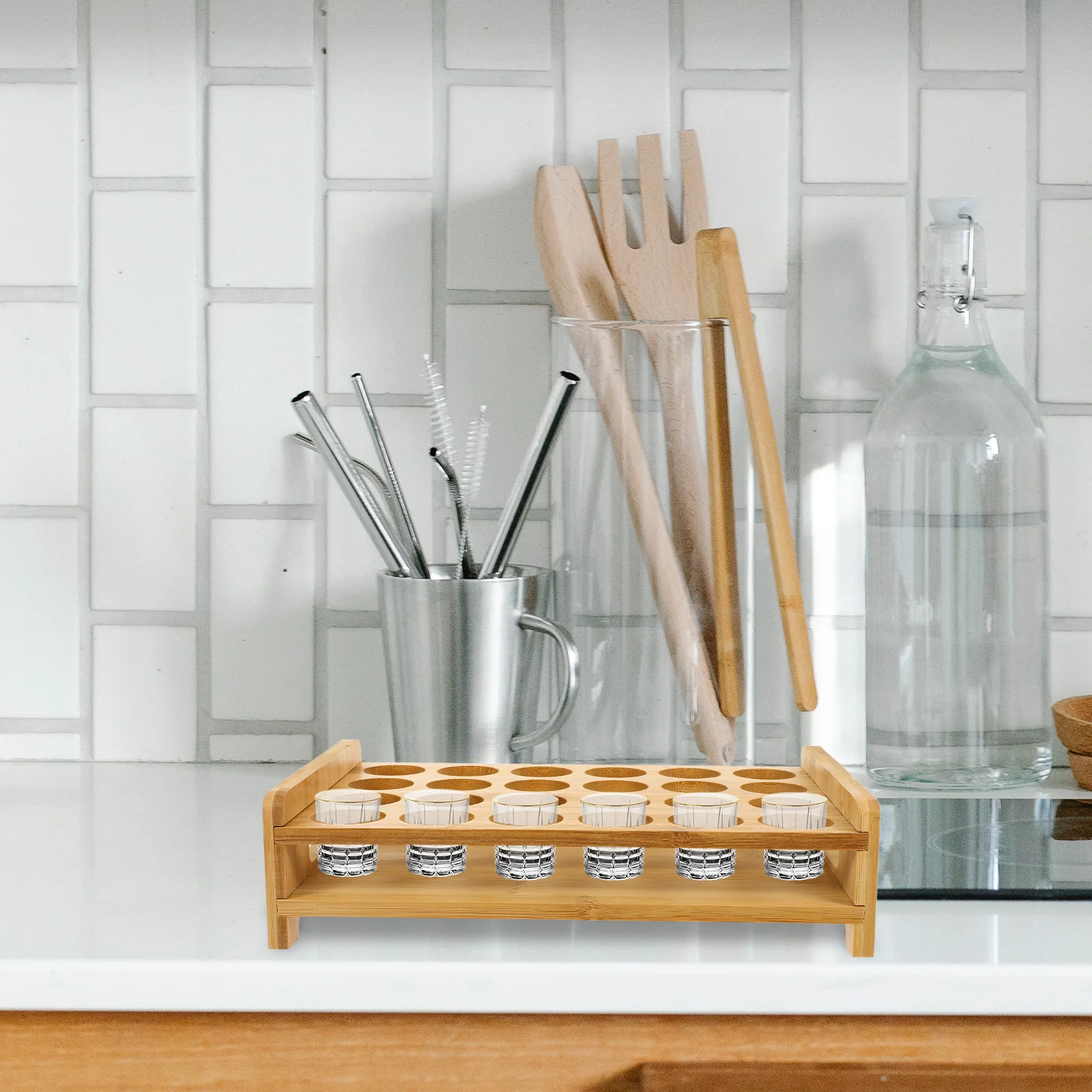 Cup Holder Glass Display Stand Party Beverage Dispenser Drinks Bullet Wood with Tap Liquor
Cup Holder Glass Display Stand Party Beverage Dispenser Drinks Bullet Wood with Tap Liquor