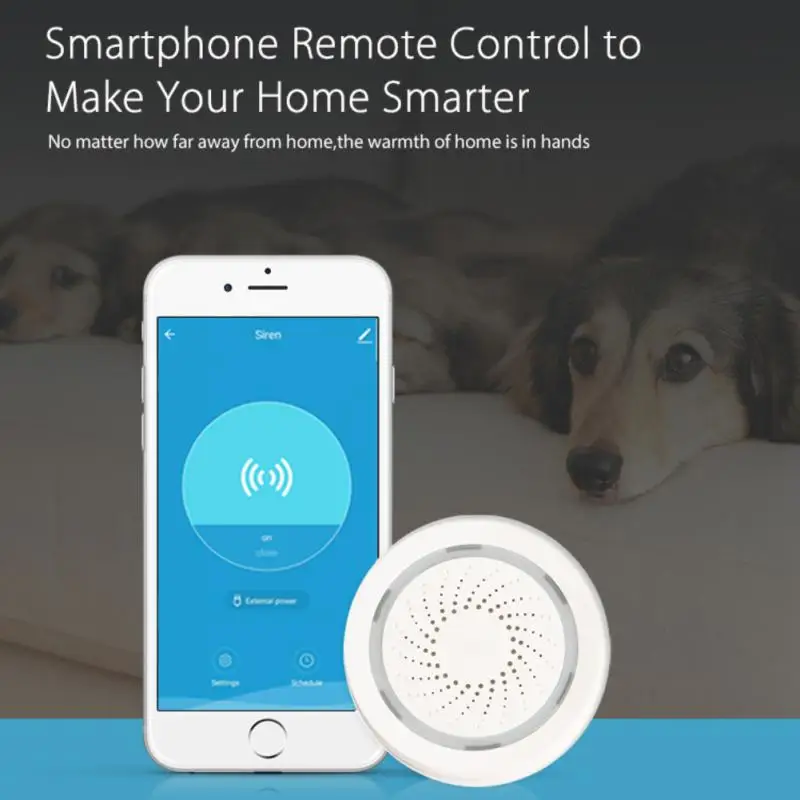 Умная Wi-Fi-Сирена Tuya, сенсорный звуковой сигнал, система безопасности для умного дома, работает с Alexa Home, Android и IOS
Умная Wi-Fi-Сирена Tuya, сенсорный звуковой сигнал, система безопасности для умного дома, работает с Alexa Home, Android и IOS