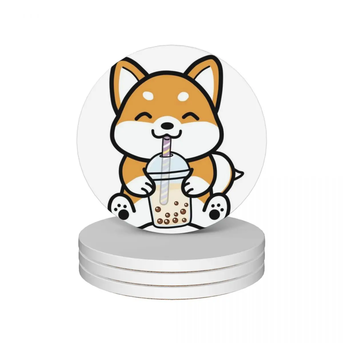 Shiba Loves Bubble Tea! Ceramic Coasters (Set of 4) table decoration and accessories animal Coasters
Shiba Loves Bubble Tea! Ceramic Coasters (Set of 4) table decoration and accessories animal Coasters