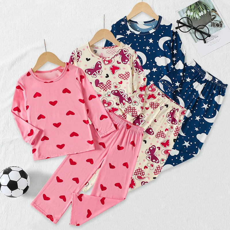 2/3 Piece Autumn And Winter Children's Long Sleeved And Long Pants Home Suit For Boys And Girls Fun And Cute Printed Sleepwear
2/3 Piece Autumn And Winter Children's Long Sleeved And Long Pants Home Suit For Boys And Girls Fun And Cute Printed Sleepwear