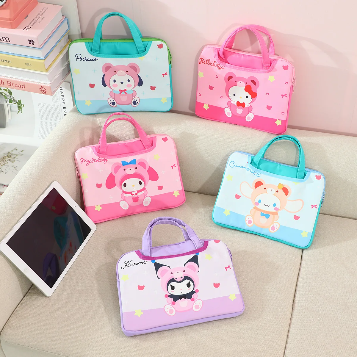 Sanrio Kuromi Kitty Computer Bag Front Pocket Can Hold Power, Mouse, Large Space, Laptop Handbag, Lightweight Computer Handbag
Sanrio Kuromi Kitty Computer Bag Front Pocket Can Hold Power, Mouse, Large Space, Laptop Handbag, Lightweight Computer Handbag