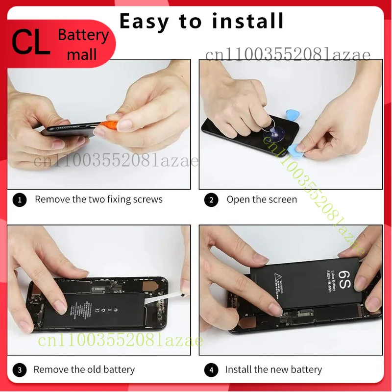 Replacement Internal Battery For Apple iPhone 11 12 13 14Pro Max X 8 7 6 6s Plus
Replacement Internal Battery For Apple iPhone 11 12 13 14Pro Max X 8 7 6 6s Plus