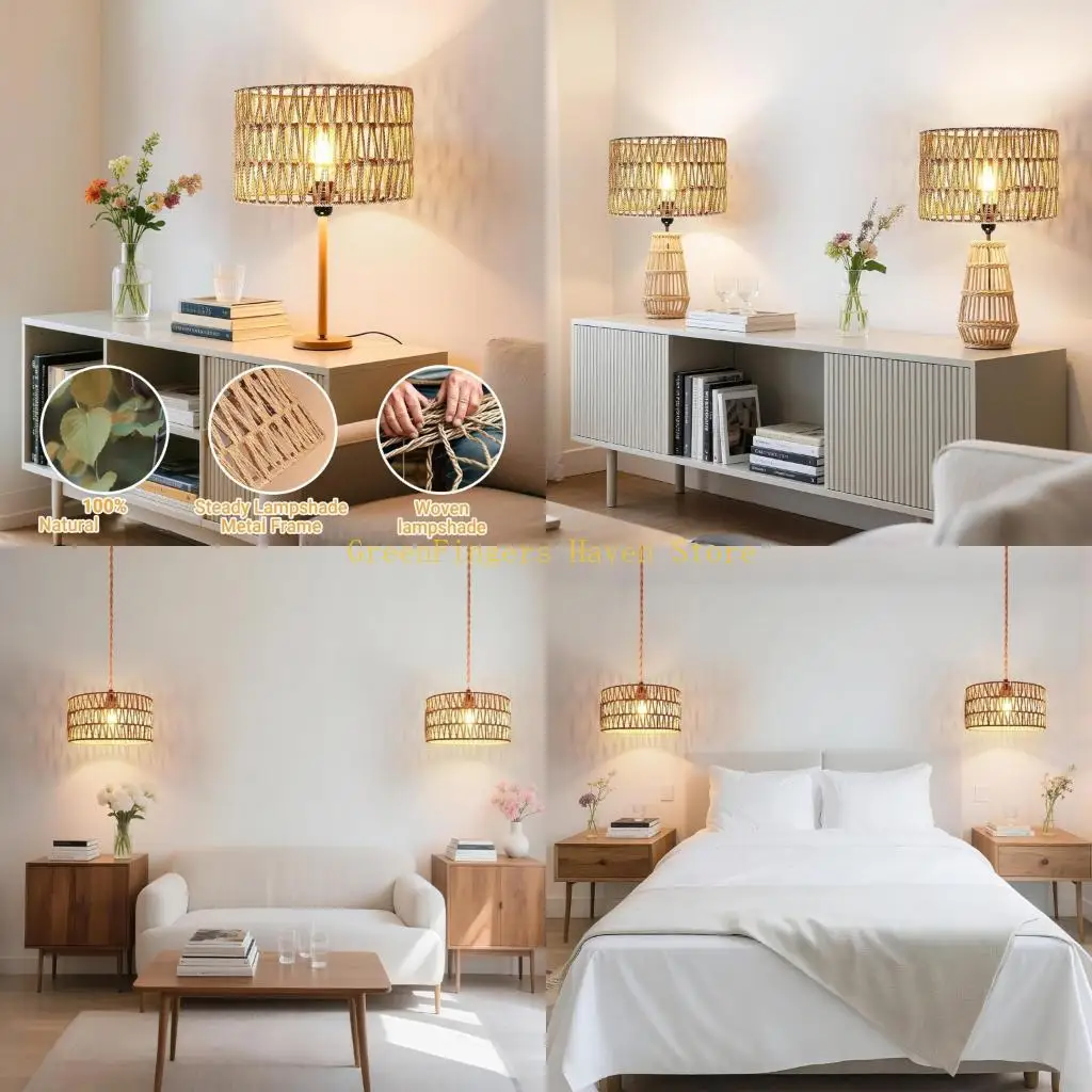 F68D Table Light Shade Weave Lamp Shade Decorative Lighting Accessory Easy to Install
F68D Table Light Shade Weave Lamp Shade Decorative Lighting Accessory Easy to Install