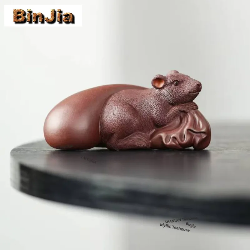 Yixing Zisha Kangaroo Lucky Rat Tea Pet Handmade Lucky Model Tea Figurine Play Toys Tea Statue Ornaments Tableware Workmanship
Yixing Zisha Kangaroo Lucky Rat Tea Pet Handmade Lucky Model Tea Figurine Play Toys Tea Statue Ornaments Tableware Workmanship