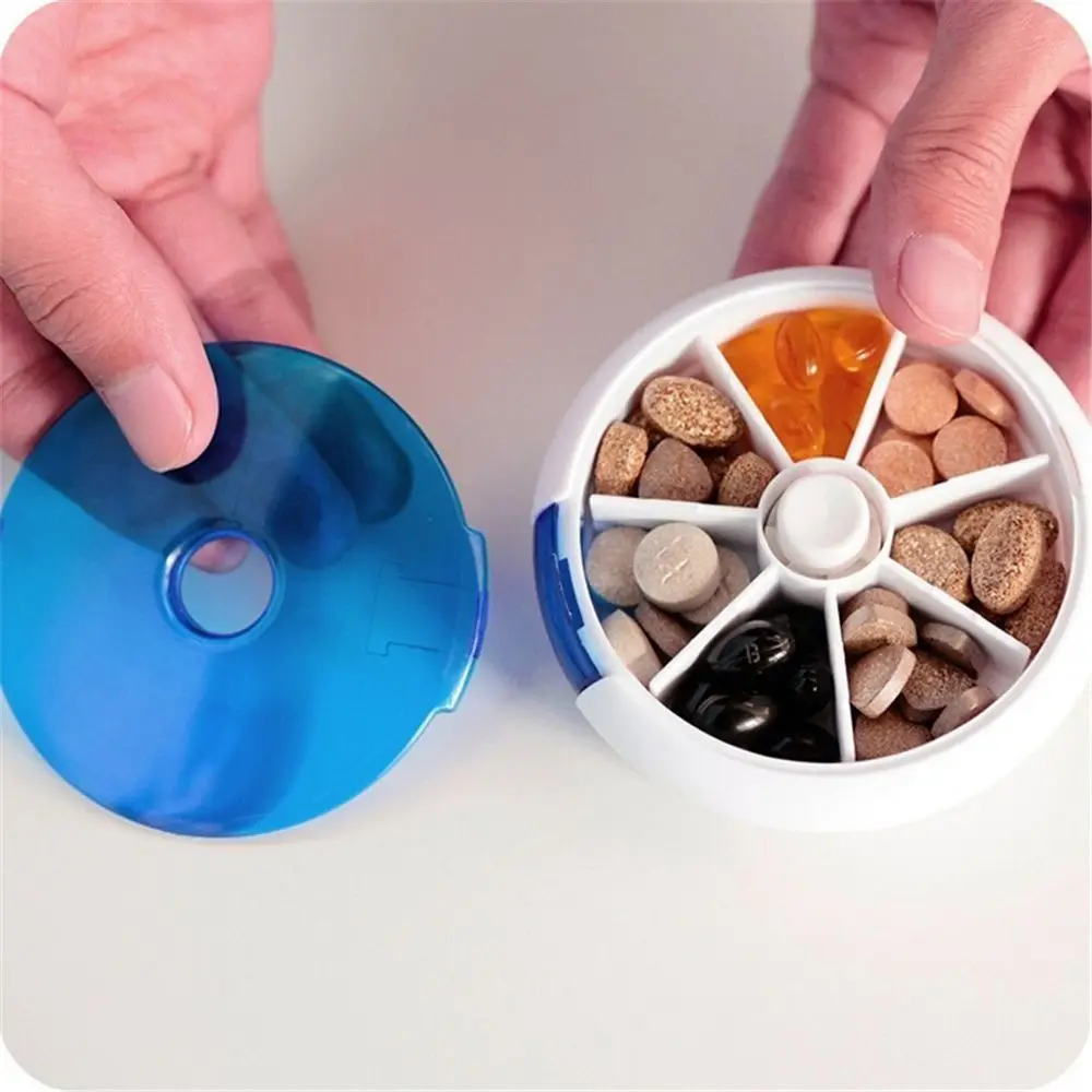 Creative Rotating Seven-grid Pill Box Weekly 7 Day Medicine Pill Box Sealed Waterproof Travel Pill Case Pill Storage
Creative Rotating Seven-grid Pill Box Weekly 7 Day Medicine Pill Box Sealed Waterproof Travel Pill Case Pill Storage