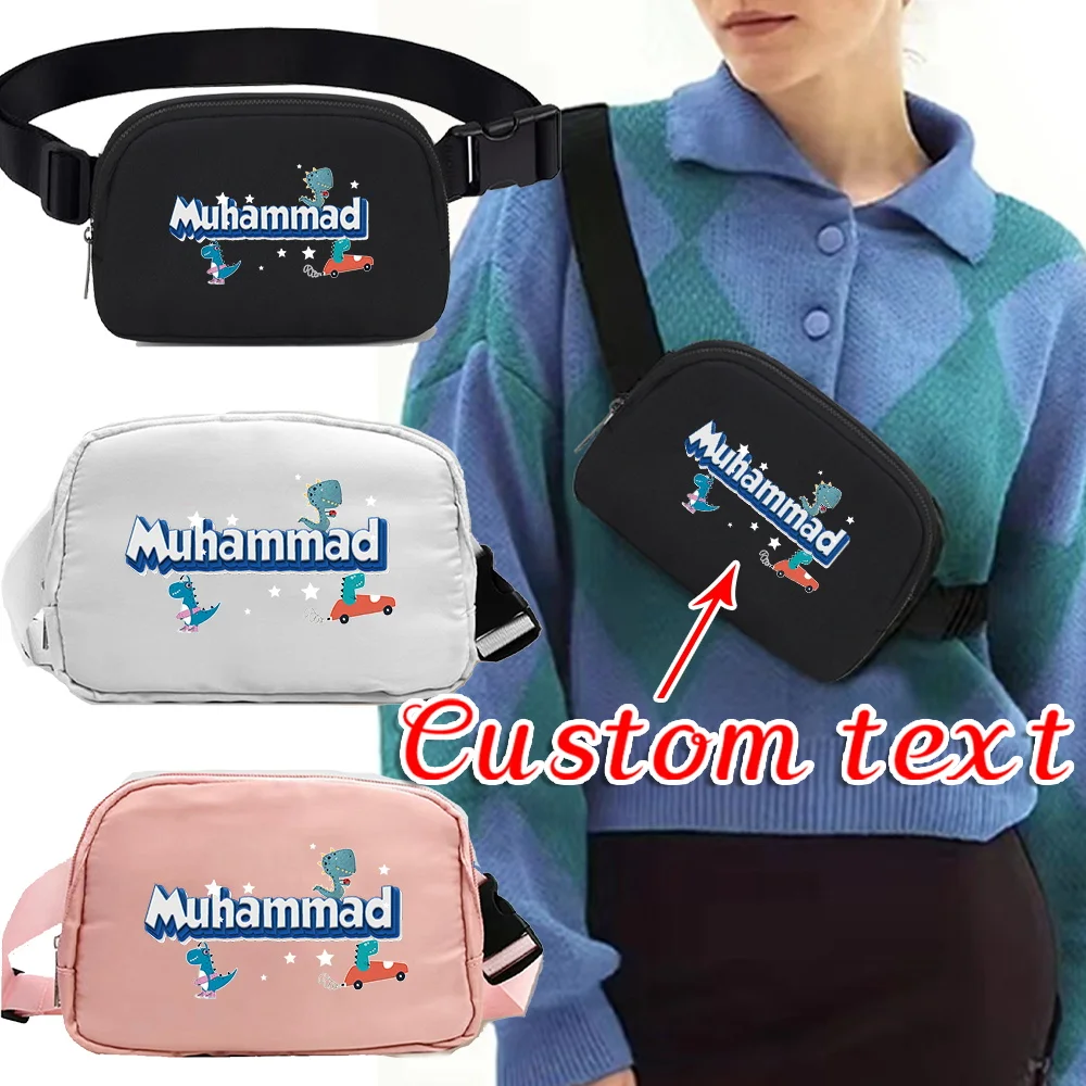 Personalized Customization Name Women's Waist Bag Zipper Belt Adjustable Outdoor Sports Crossbody Bag Casual Travel Belt Bag
Personalized Customization Name Women's Waist Bag Zipper Belt Adjustable Outdoor Sports Crossbody Bag Casual Travel Belt Bag