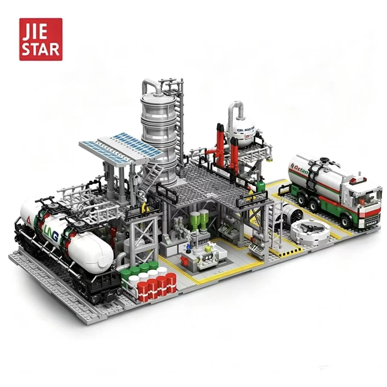 JJ9014-16 Building Block Street Scene Construction MOC Chemical Plant 3-in-1 Model DIY Assembly Toy Ornament
JJ9014-16 Building Block Street Scene Construction MOC Chemical Plant 3-in-1 Model DIY Assembly Toy Ornament