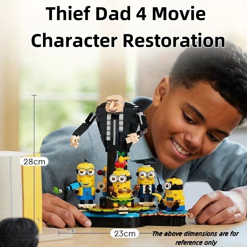 Spot 839 pieces of Gru and Little Yellow Man set DIY toys children's Christmas birthday gifts, can be used as home decoration
Spot 839 pieces of Gru and Little Yellow Man set DIY toys children's Christmas birthday gifts, can be used as home decoration