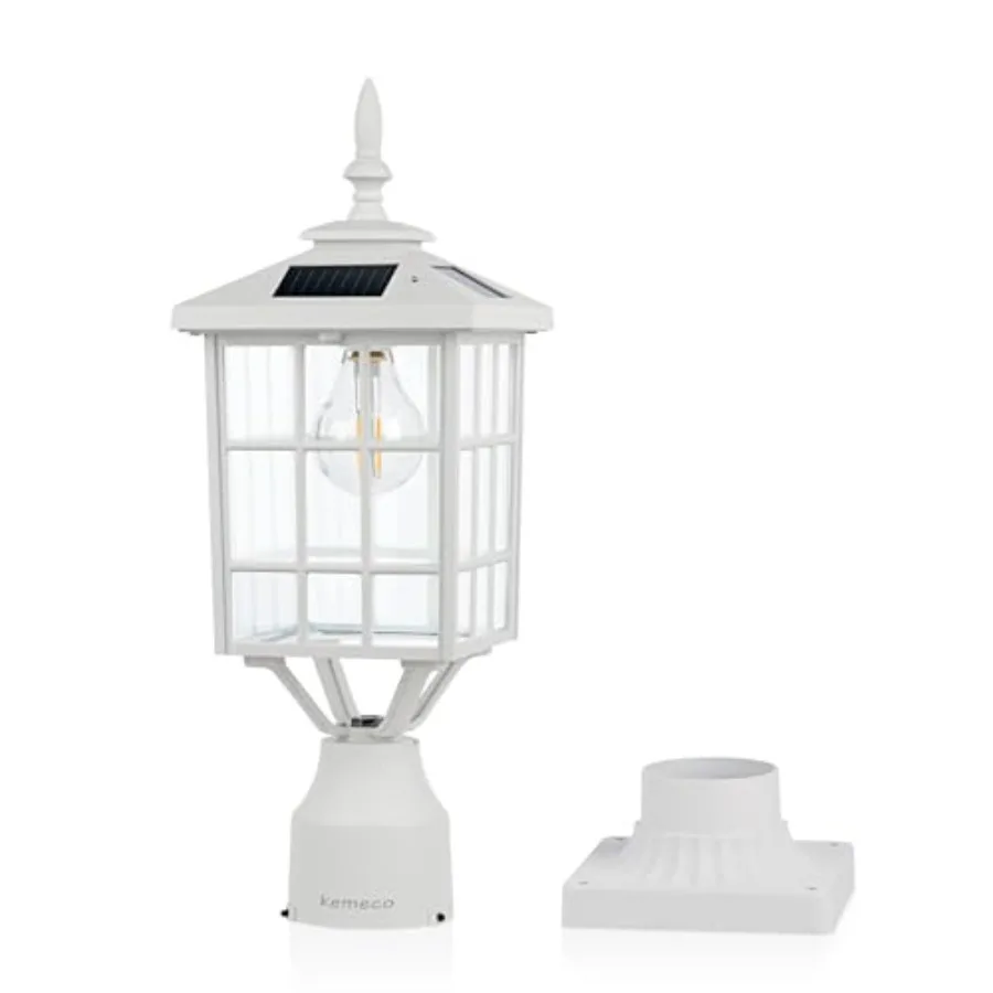 ST4224Q-W Solar Post Light Outdoor Led Squared Frame Fixture with 3" Pier Mount Base for Garden Street Pole Landscape Yard Driv
ST4224Q-W Solar Post Light Outdoor Led Squared Frame Fixture with 3" Pier Mount Base for Garden Street Pole Landscape Yard Driv
