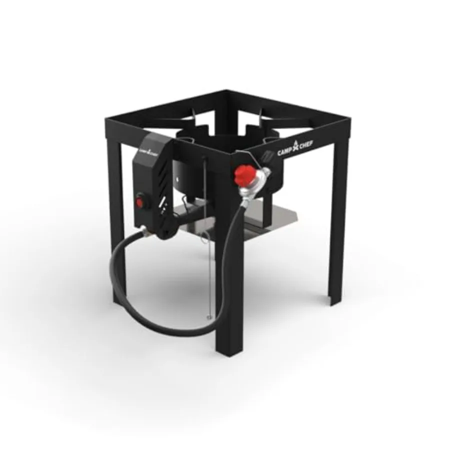 High Output Single Burner Stove for outdoor cooking, stainless steel, black, fast boil and precise flame control
High Output Single Burner Stove for outdoor cooking, stainless steel, black, fast boil and precise flame control