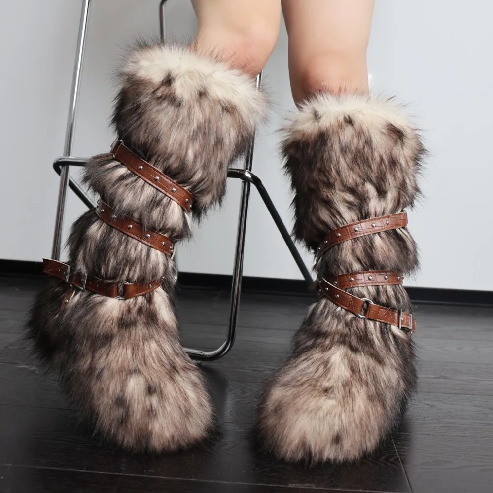 Womens Daily Outdoor Leopard Boot Punk-Inspired Faux Lamb Fur Snow Boots Platform Sole Height Boost Fluffy Plush Lining Non-Slip
Womens Daily Outdoor Leopard Boot Punk-Inspired Faux Lamb Fur Snow Boots Platform Sole Height Boost Fluffy Plush Lining Non-Slip