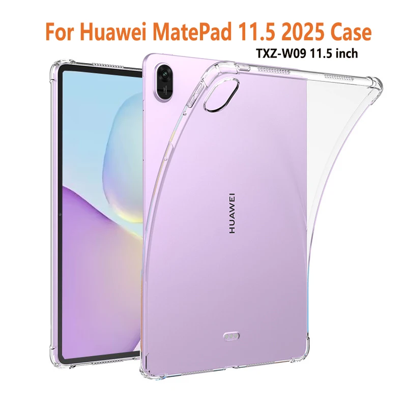 For Huawei MatePad 11.5 2025 Protective Case TXZ-W09 11.5 inch Thickened Airbag soft Silicone Transparent Cover Funda TPU Shell
For Huawei MatePad 11.5 2025 Protective Case TXZ-W09 11.5 inch Thickened Airbag soft Silicone Transparent Cover Funda TPU Shell