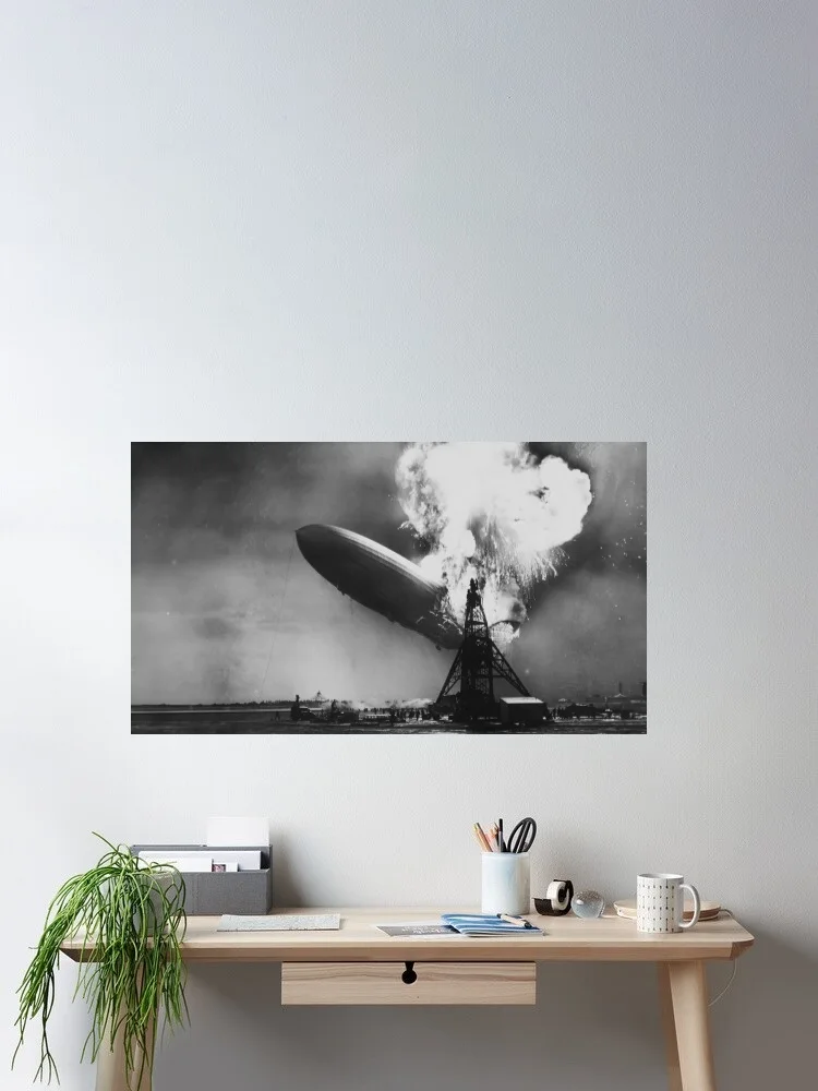 Hindenburg Disaster Airship Crashing Zeppelin Photo, Art Print Canvas Poster, Living Room Decor, Home Wall Picture
Hindenburg Disaster Airship Crashing Zeppelin Photo, Art Print Canvas Poster, Living Room Decor, Home Wall Picture