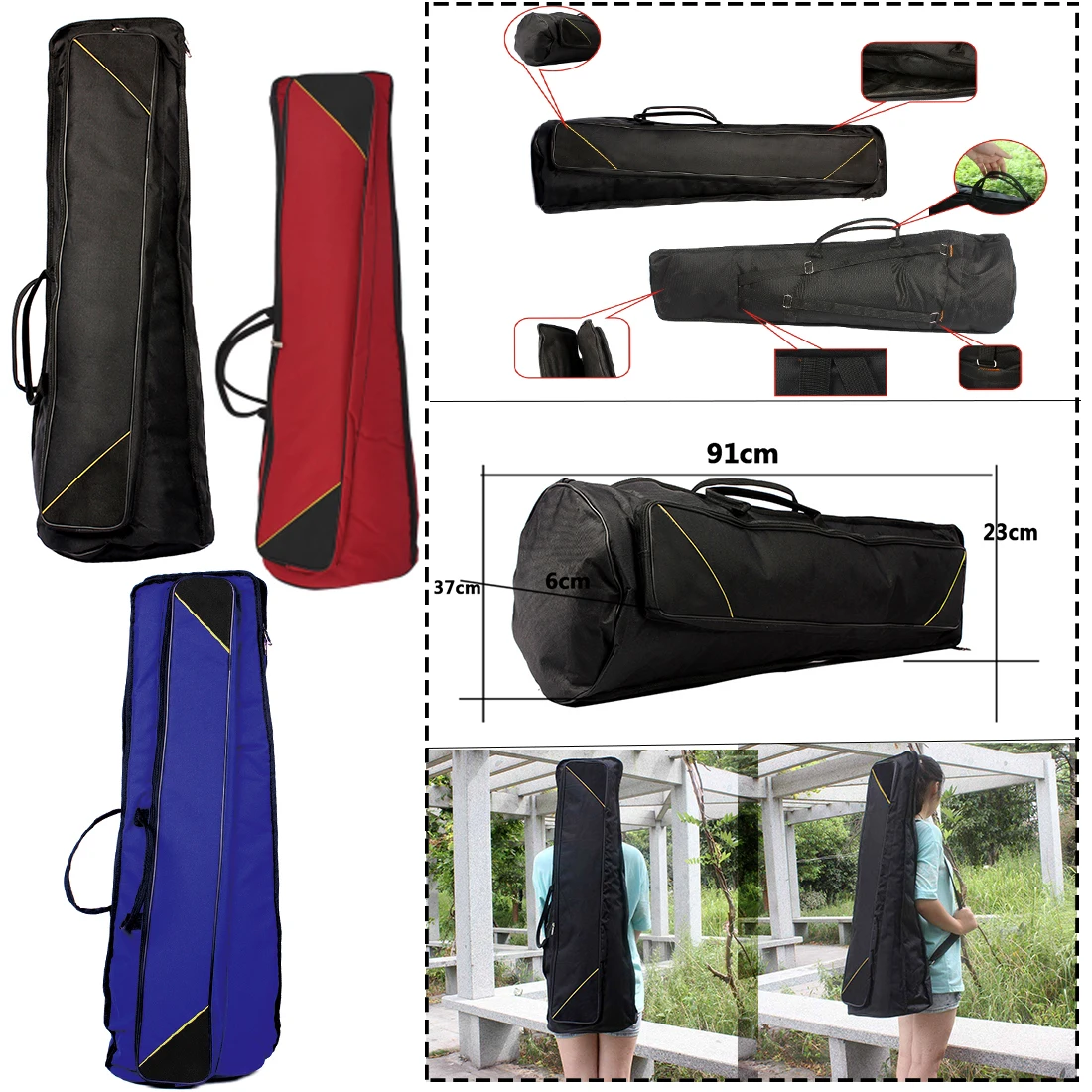 SLADE Trombone Bag Trombone Shoulders Bag Handbag Trombones Gig Carrying Backpack Case Oxford Trombone Case with Handle Straps
SLADE Trombone Bag Trombone Shoulders Bag Handbag Trombones Gig Carrying Backpack Case Oxford Trombone Case with Handle Straps