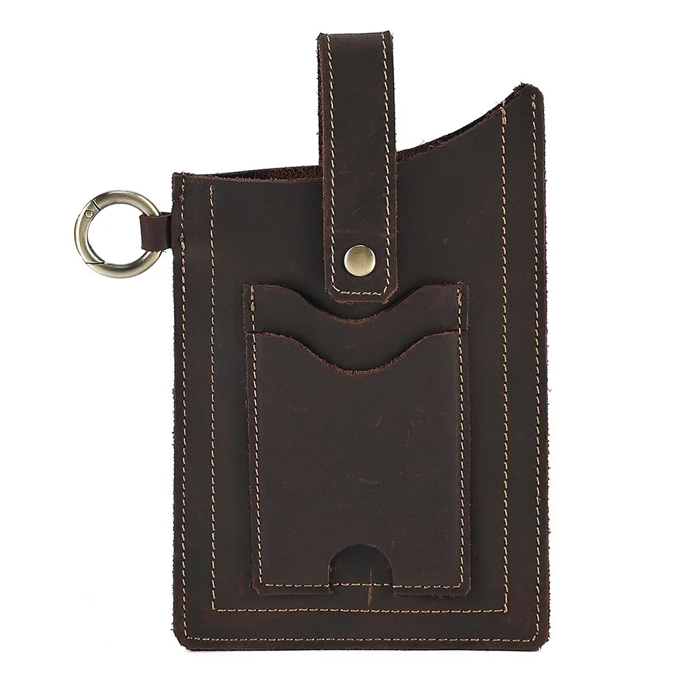 Genuine Leather Men Phone Bag Belt Holster with Card Holder Key Fob Travel Sports Walking Outdoor Waist Pack
Genuine Leather Men Phone Bag Belt Holster with Card Holder Key Fob Travel Sports Walking Outdoor Waist Pack
