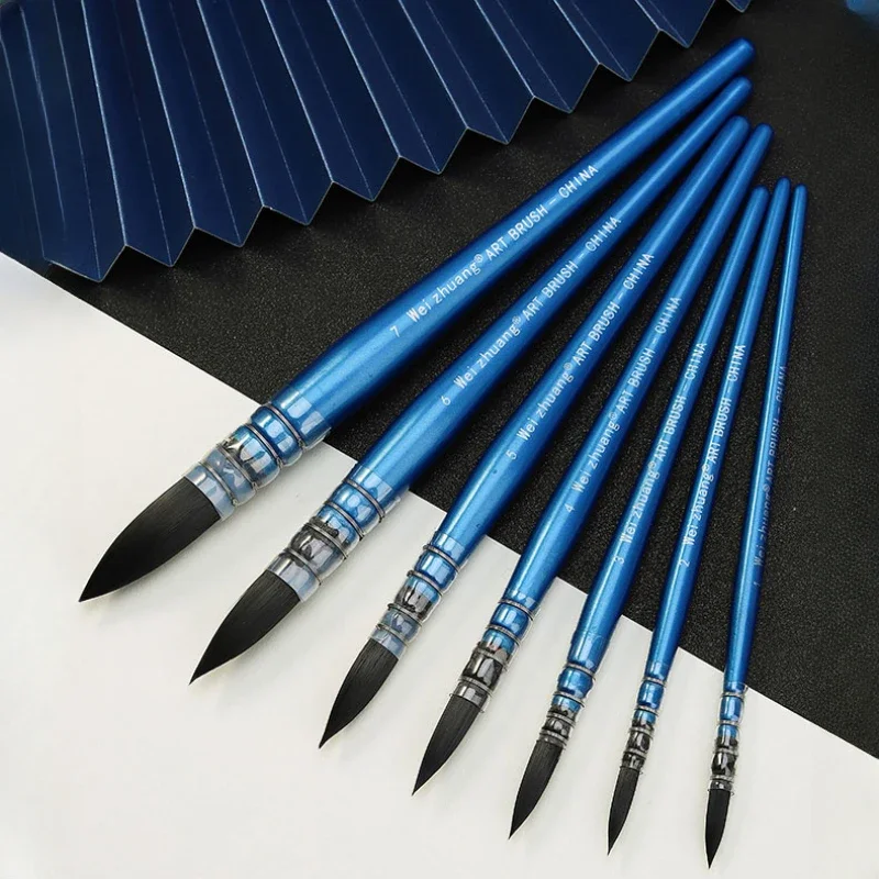 Blue Fat Squirrel Hair Watercolor Pen for Adult Art Painting Handdrawn Students' Calligraphy Practice Special Brush
Blue Fat Squirrel Hair Watercolor Pen for Adult Art Painting Handdrawn Students' Calligraphy Practice Special Brush
