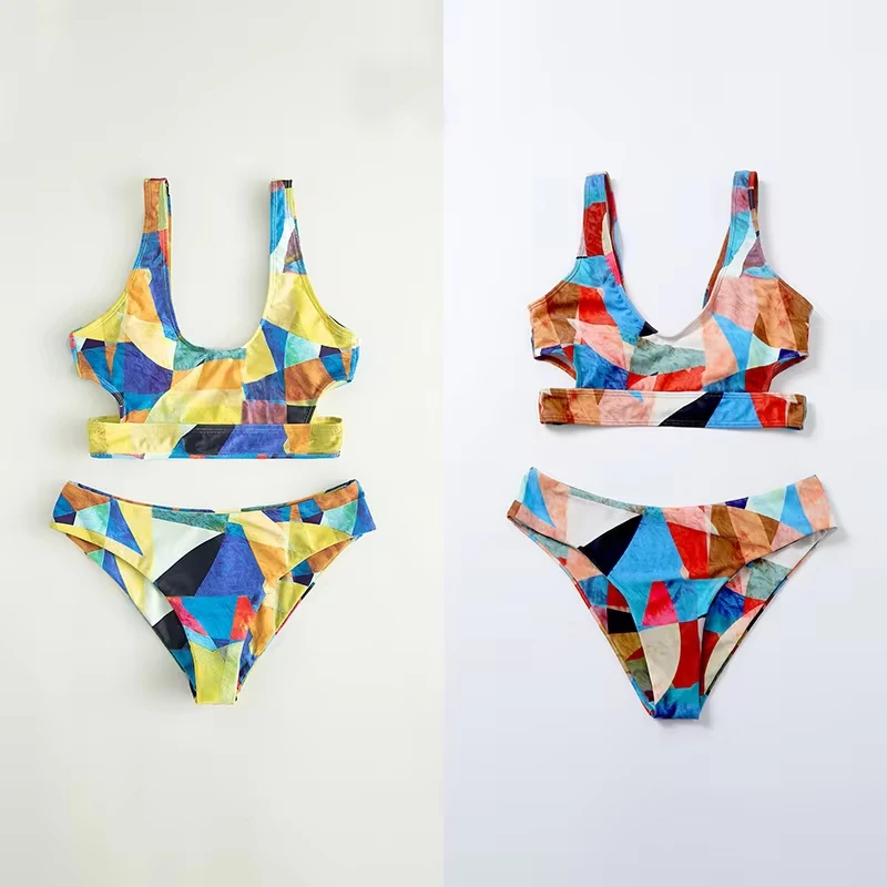 Sexy Bikini Women Swimwear Swimsuit Patchwork High Waist Bikinis Bathing Suit Beach Bikini Female Hollow Vest Biquinis Feminino
Sexy Bikini Women Swimwear Swimsuit Patchwork High Waist Bikinis Bathing Suit Beach Bikini Female Hollow Vest Biquinis Feminino