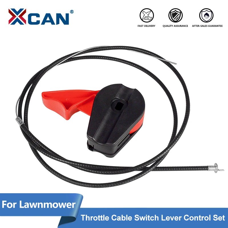XCAN Kit For Lawnmower Universal Control Switch Lever Handle Throttle Cable Switch Lever Control Set Garden Tools Spare Parts