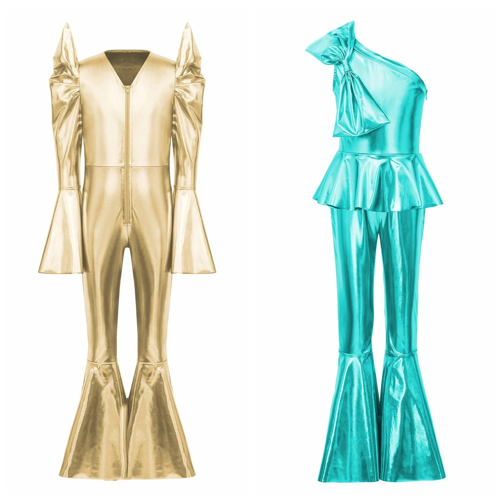 Children Sparkly Romper Flares Kids Bell Bottom Streetwear Hippie Costume Clubwear Girls Shiny Metallic 80s 70s Disco Jumpsuit
Children Sparkly Romper Flares Kids Bell Bottom Streetwear Hippie Costume Clubwear Girls Shiny Metallic 80s 70s Disco Jumpsuit