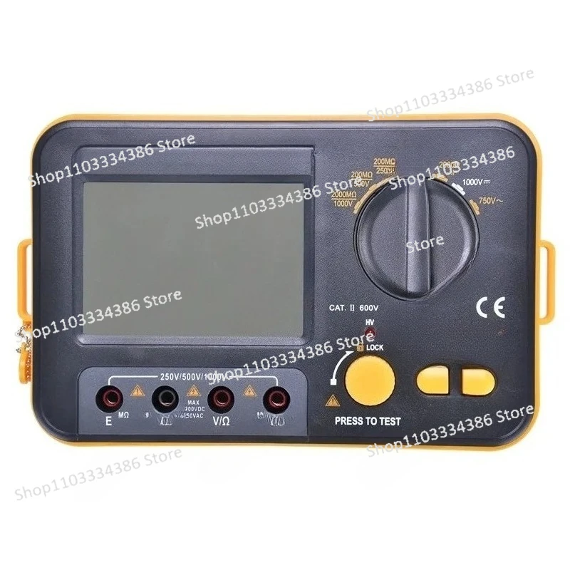 Digital Insulation Resistance Meter Tester Megohmmeter Ohmmeter Voltmeter DVM 1000V LCD Backlight
Digital Insulation Resistance Meter Tester Megohmmeter Ohmmeter Voltmeter DVM 1000V LCD Backlight