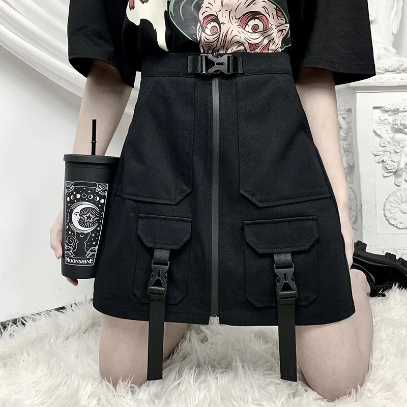 Black A-Line High-Waist Skirt for Women Spring Summer New Style College Wind Pocket Street Trend Workwear Skirt
Black A-Line High-Waist Skirt for Women Spring Summer New Style College Wind Pocket Street Trend Workwear Skirt