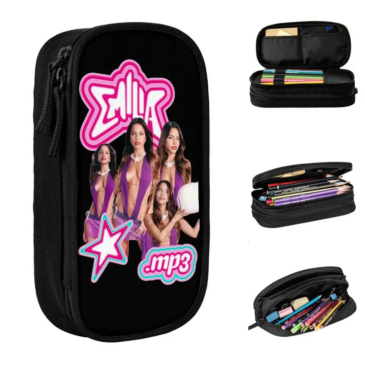 Lovely Emilia Mernes Mp3 Pencil Cases Pencilcases Pen Kids Big Capacity Bags Students School Zipper Stationery
Lovely Emilia Mernes Mp3 Pencil Cases Pencilcases Pen Kids Big Capacity Bags Students School Zipper Stationery
