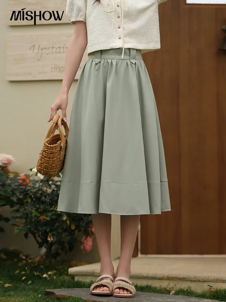 MISHOW Women's Skirt 2023 Summer High Waist Slim Solid Versatile Zipper A-LINE Female Clothes Midi Skirts Office Lady MXC14B0003
MISHOW Women's Skirt 2023 Summer High Waist Slim Solid Versatile Zipper A-LINE Female Clothes Midi Skirts Office Lady MXC14B0003