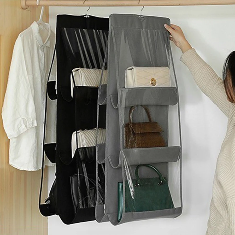 Foldable Double-Sided Hanging Handbag Organizer, Suitable For Wardrobe Storage Bag, Waterproof Storage Bag, Door & Wall Transpar
Foldable Double-Sided Hanging Handbag Organizer, Suitable For Wardrobe Storage Bag, Waterproof Storage Bag, Door & Wall Transpar