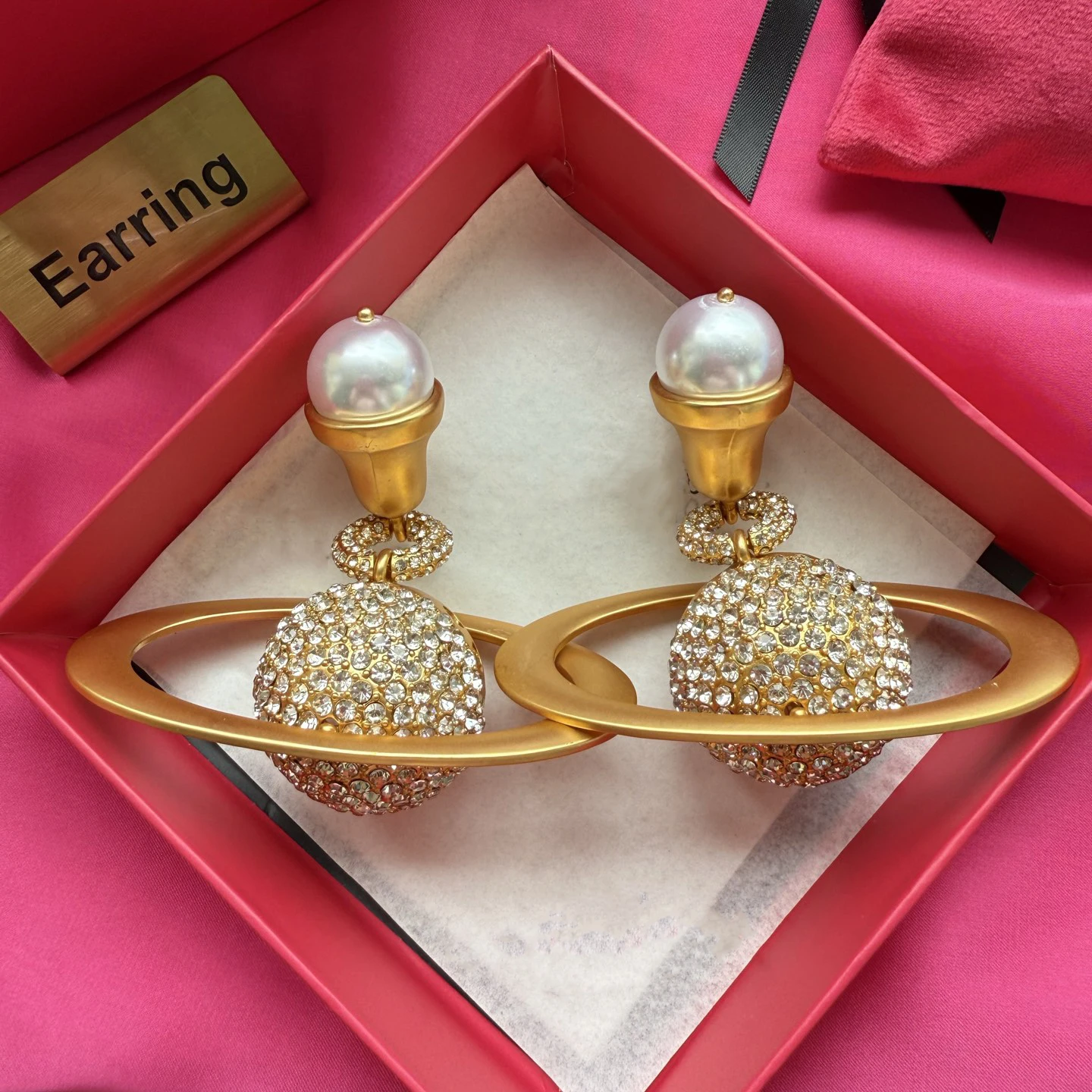 Europe Planet Full Diamond Crystals Gold Plated Brass Luxury Earrings Women Unique Design Art Jewelry
Europe Planet Full Diamond Crystals Gold Plated Brass Luxury Earrings Women Unique Design Art Jewelry
