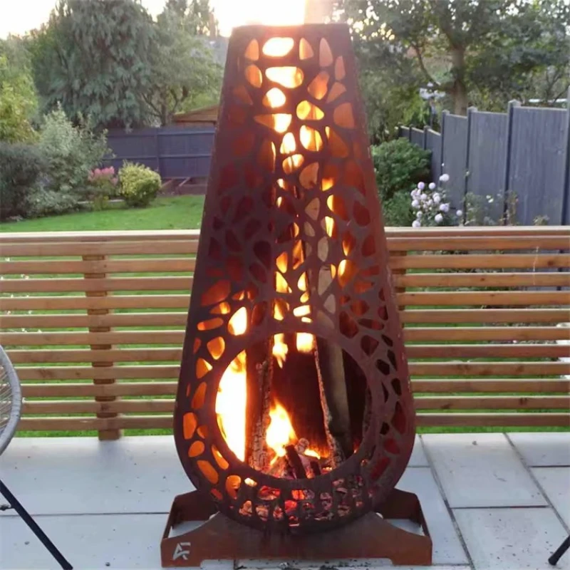 Corten Steel Cast Iron Wood Heaters Outside Log burner Cubic Mini Wood Stove
Corten Steel Cast Iron Wood Heaters Outside Log burner Cubic Mini Wood Stove