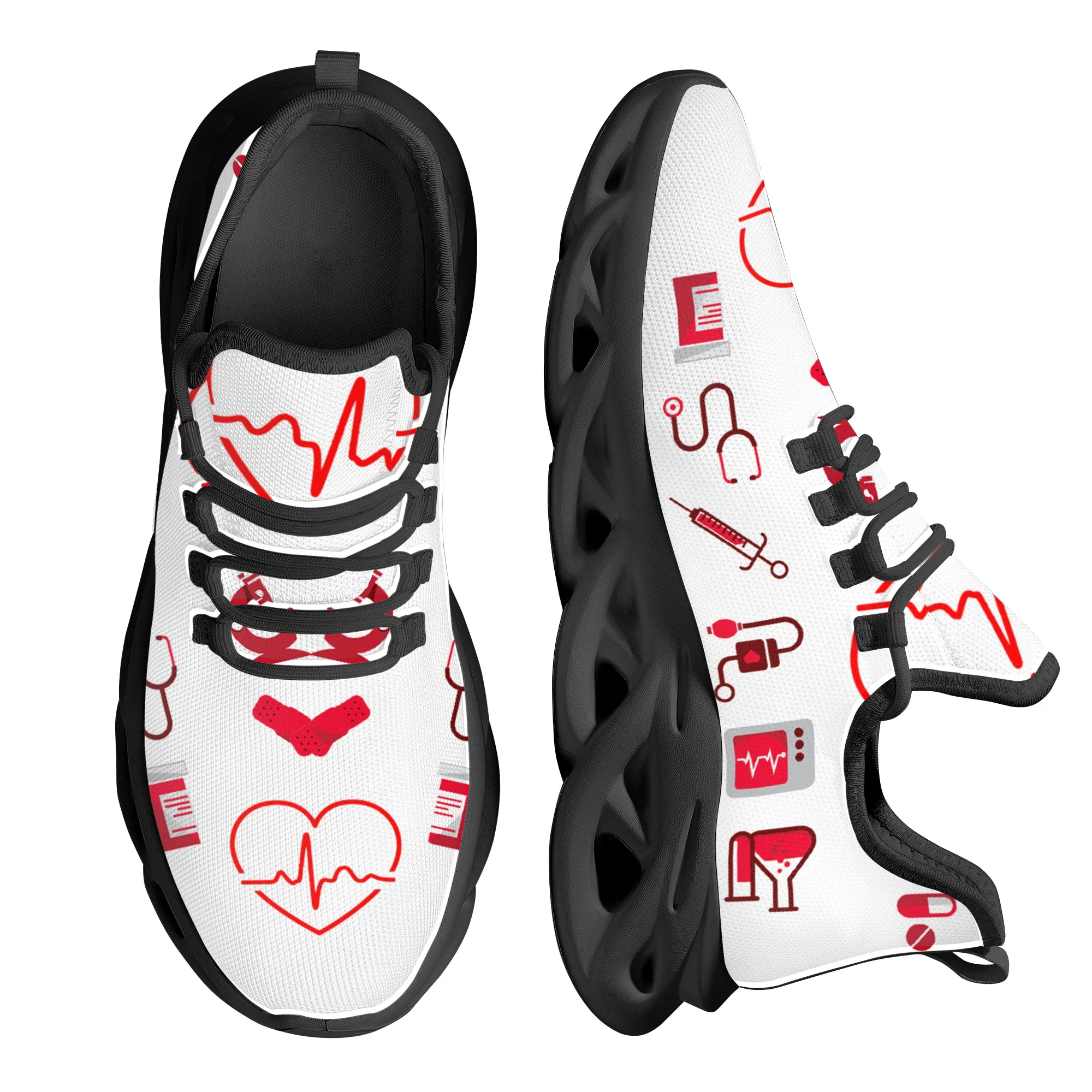 Custom Simple EKG Print Shoes Nurse Shoes Cool Female Running Sneakers Light Mesh Women's Footwear Casual Flat Shoes
Custom Simple EKG Print Shoes Nurse Shoes Cool Female Running Sneakers Light Mesh Women's Footwear Casual Flat Shoes