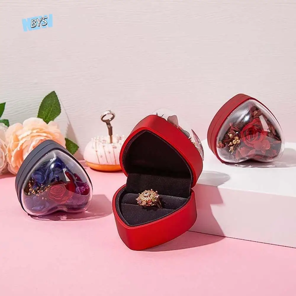 Composite Paper Heart Ring Box Rose Three-dimensional Ring Display Case Earring Storage Solid Color Jewelry Organizer Couple
Composite Paper Heart Ring Box Rose Three-dimensional Ring Display Case Earring Storage Solid Color Jewelry Organizer Couple